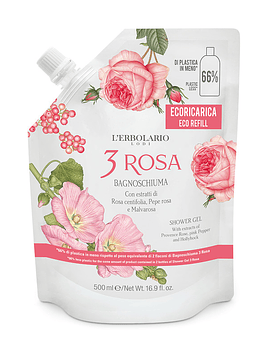 Recarga Gel Ducha y Baño 3 Rosa 500 ml
