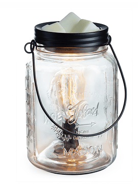 Lámpara y Calentador de Cera Aromática Mason Jar