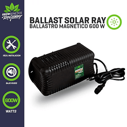 Balastro Solar Ray 600w Plug And Play   Grow Genetics 