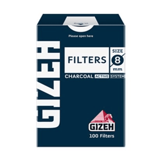 Filtro Gizeh regular 8mm carbon activado