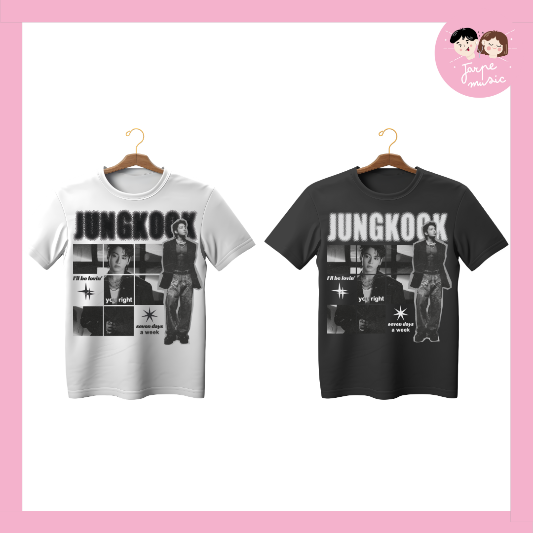 BTS · Jungkook Black Polera