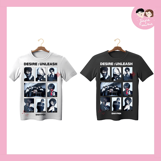 POLERA ENHYPEN - UNLEASH IMPRESION DTG 1