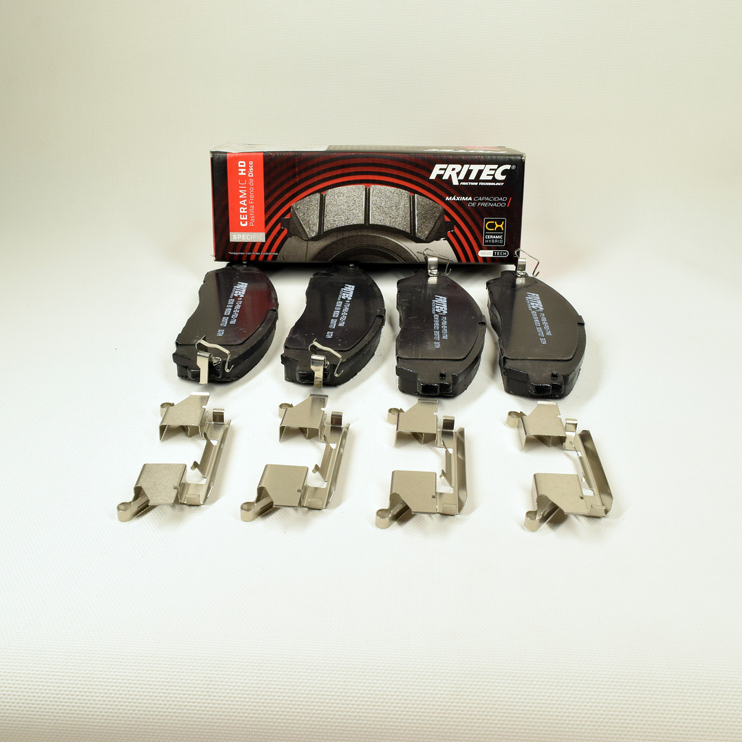 Pastillas de Freno Delanteras Cerámica Fritec México Nissan NP300 2015–2021 1