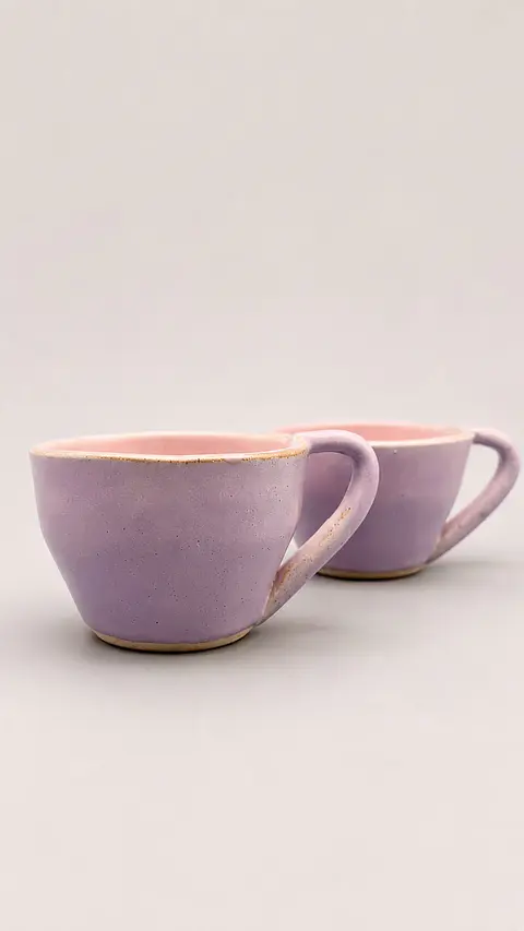 Set de Tazas — Lila y Rosa