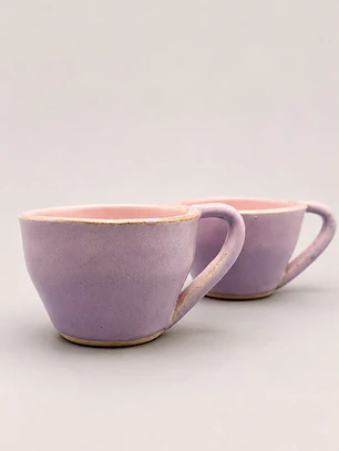 Set de Tazas — Lila y Rosa