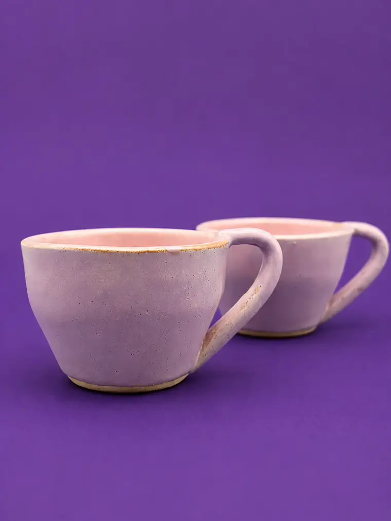 Set de Tazas — Lila y Rosa 2