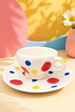 Set Plato y taza - Lunares Multicolor - thumbnail 3