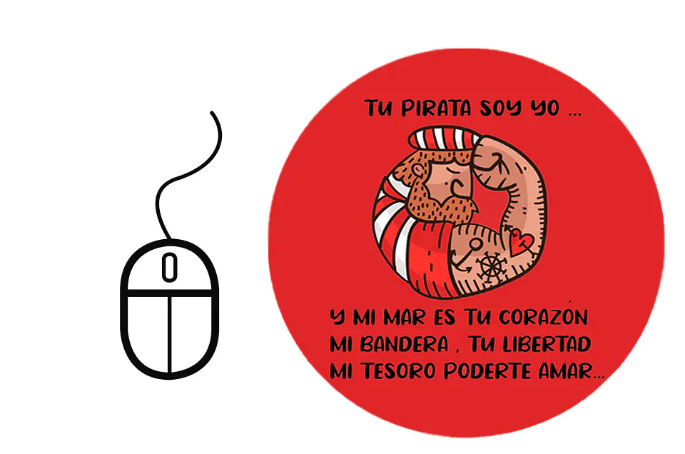 Mouse Pad Tu Pirata Soy yo Chayanne  1