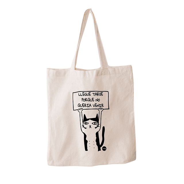 Totebag Llegue Tarde