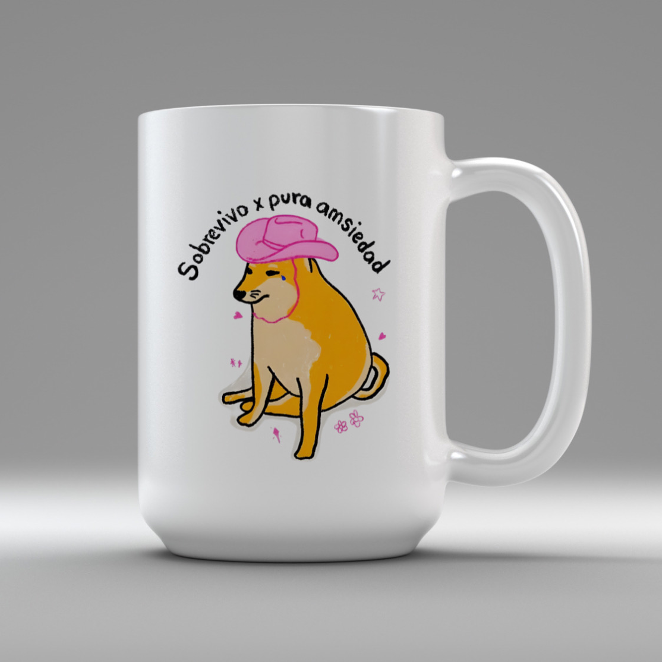 Tazón Sobrevivo Por Pura Amsiedad  1