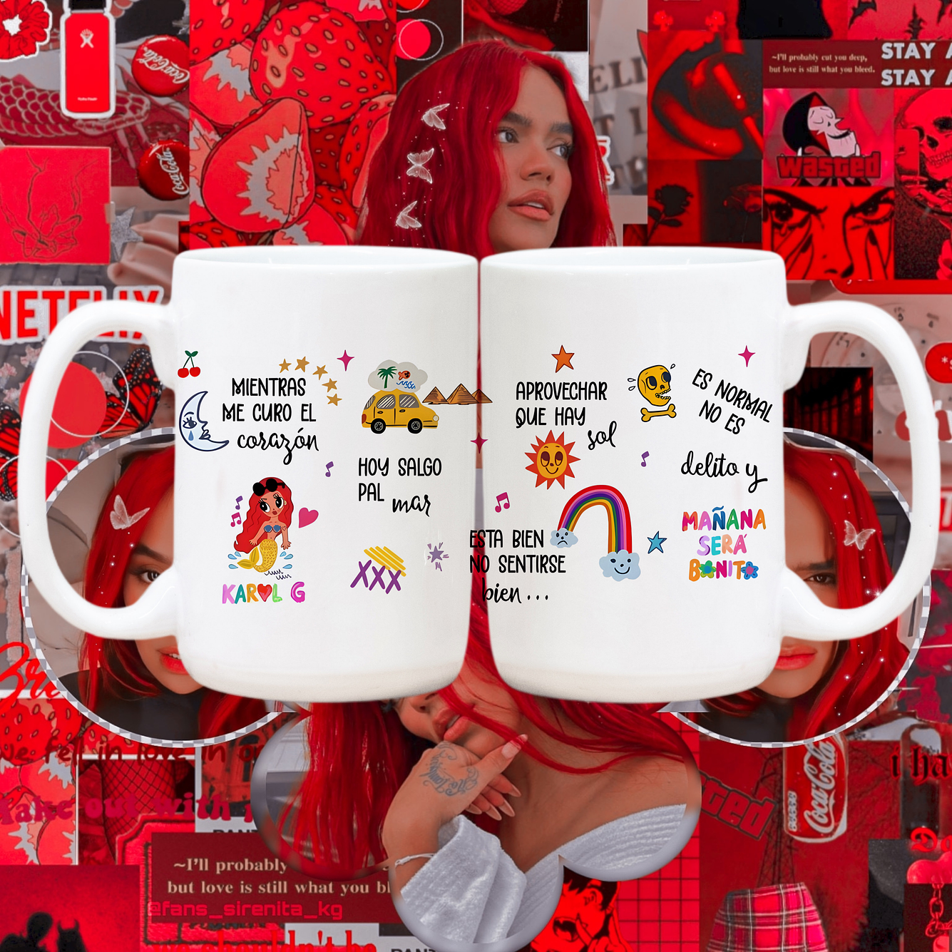 Tazón Karol G Mientras Me Curo del Cora 1