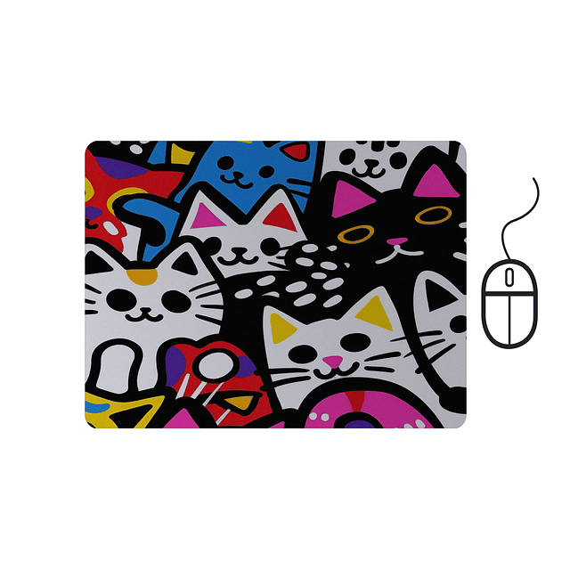 Mouse Pad Gatos 