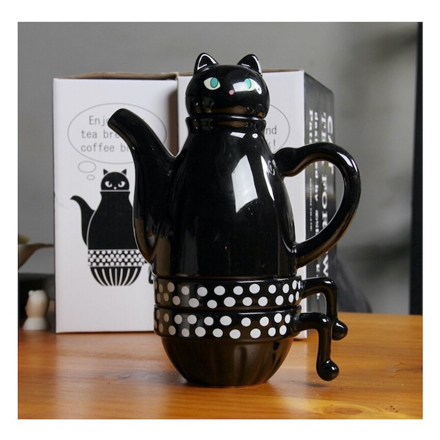 Juego de Té Gato Negro 1