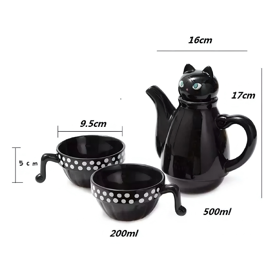 Juego de Té Gato Negro 2