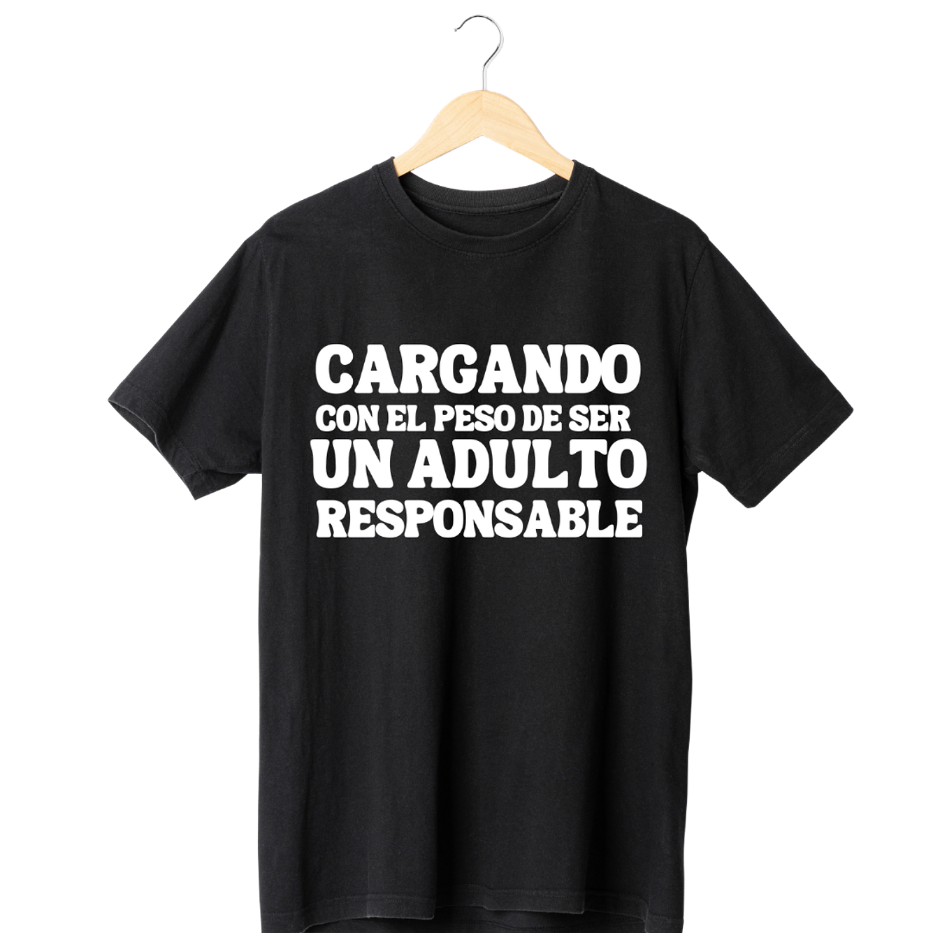 Cargando Con el Peso de Ser Un Adulto Responsable Tee 1