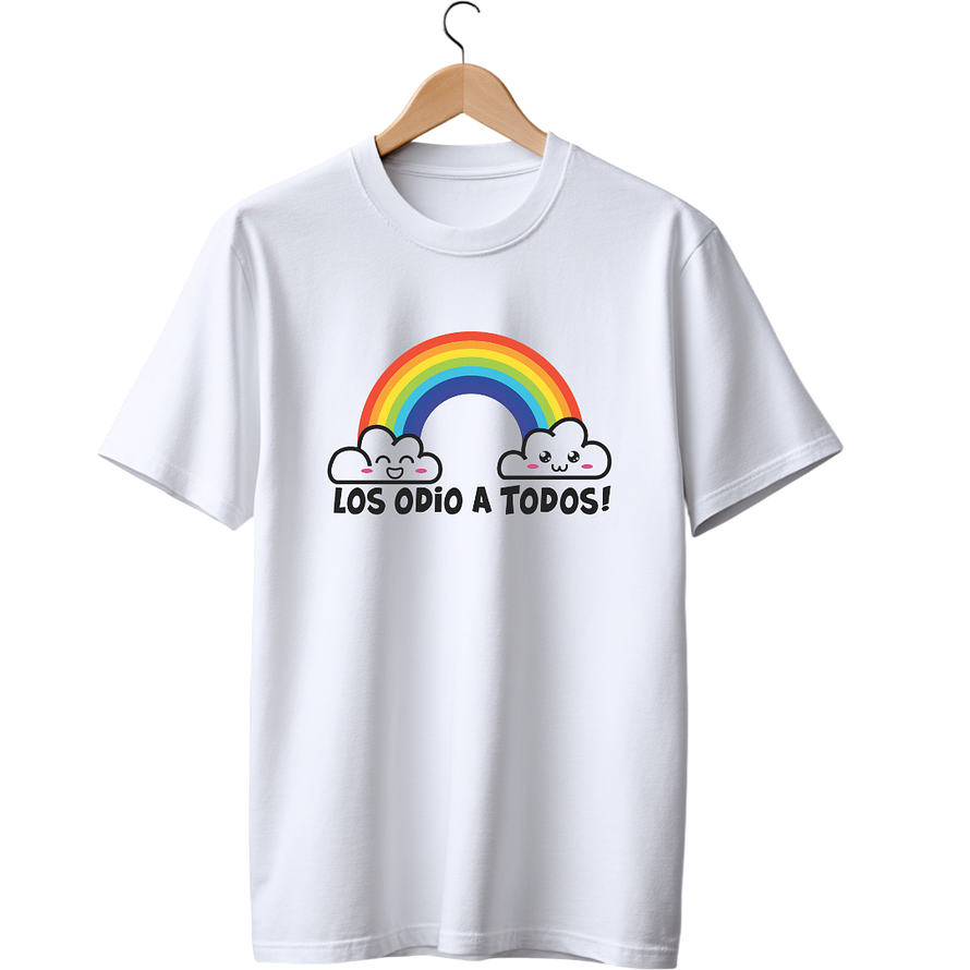 Los Odio A Todos White Tee 1