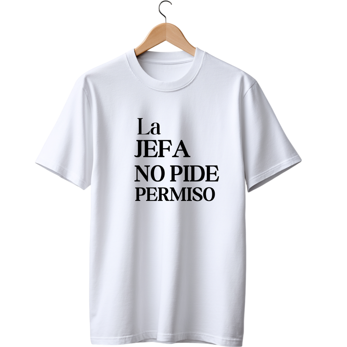 La Jefa No Pide Permiso white  TEE 1