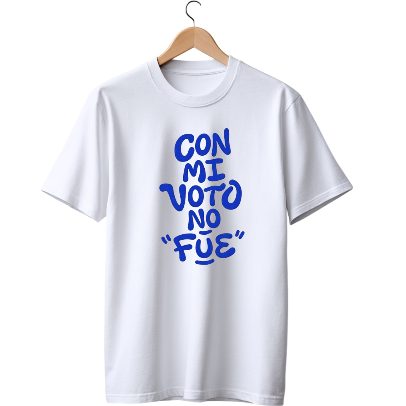 Con Mi Voto No Fue White Tee 1