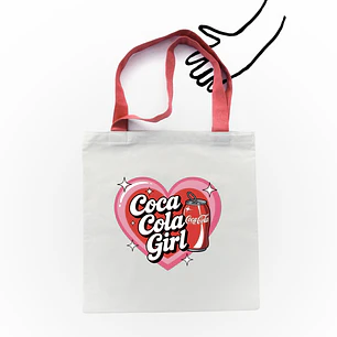 Coca Cola Girl  Totebag
