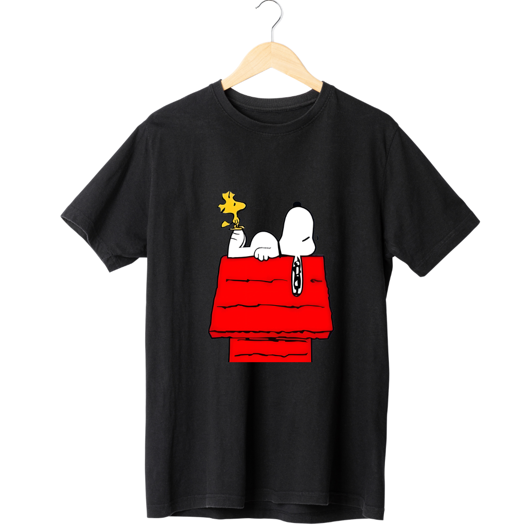 Snoopy  Black Tee  1