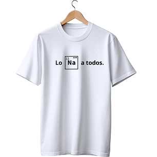 Los Sodio A Todos  White Tee ANTES 12990