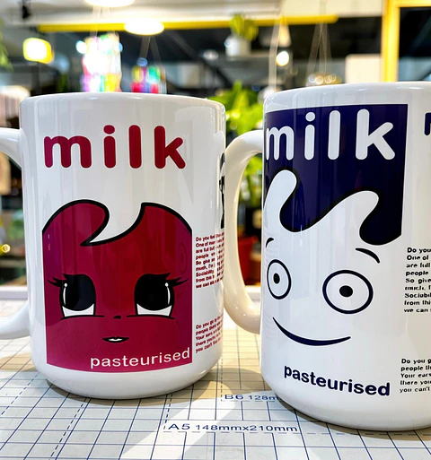 Tazones Milky Coffee & T.v