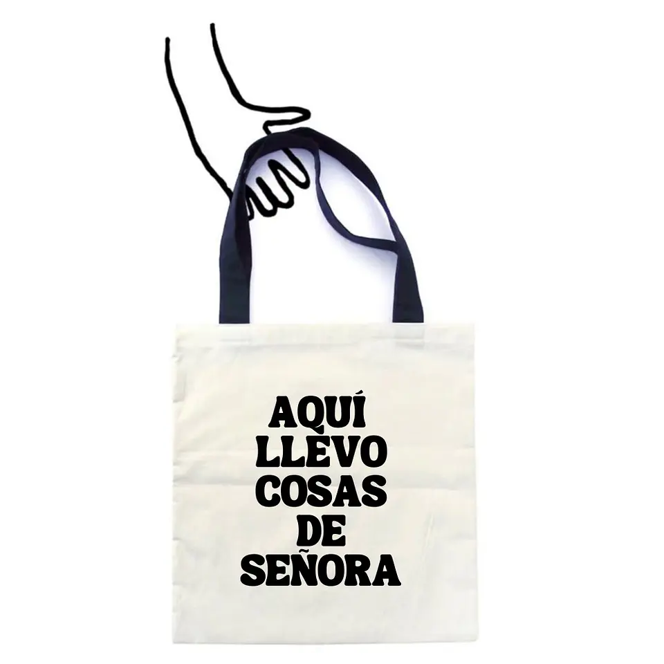 Totebag Aqui Llevo Cosas de Señora Totebag 1