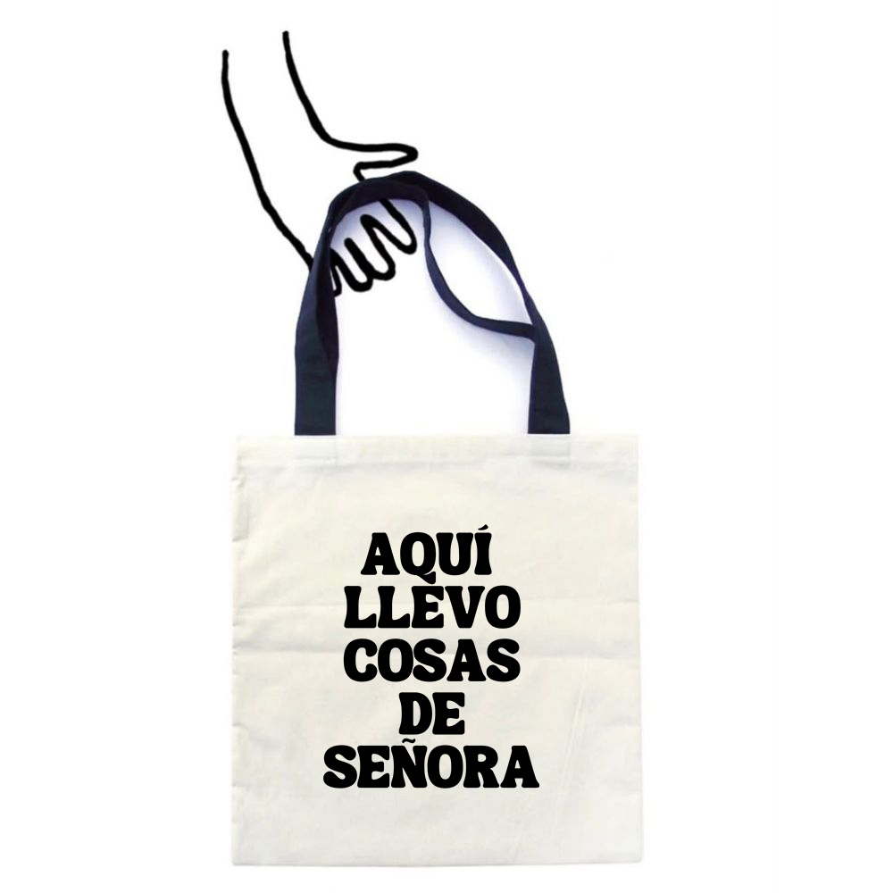 Totebag Aqui Llevo Cosas de Señora Totebag 1