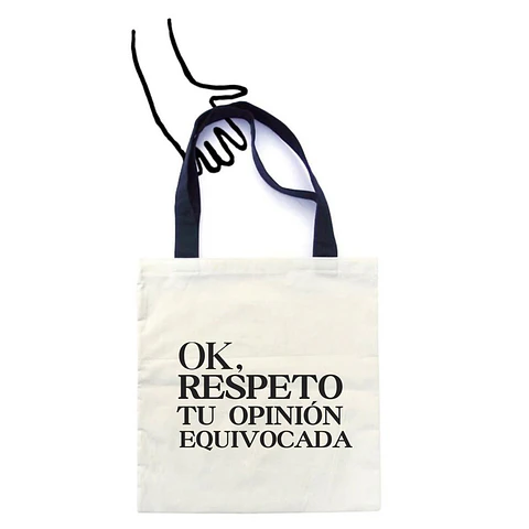 Totebag Ok, Respeto Tu Opinión Equivocada 