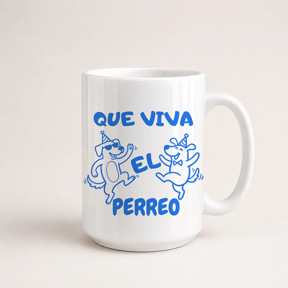 Tazón Que Viva El Perreo 1