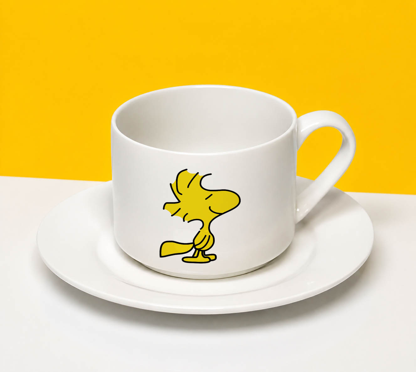 Taza con Platillo Woodstock 1