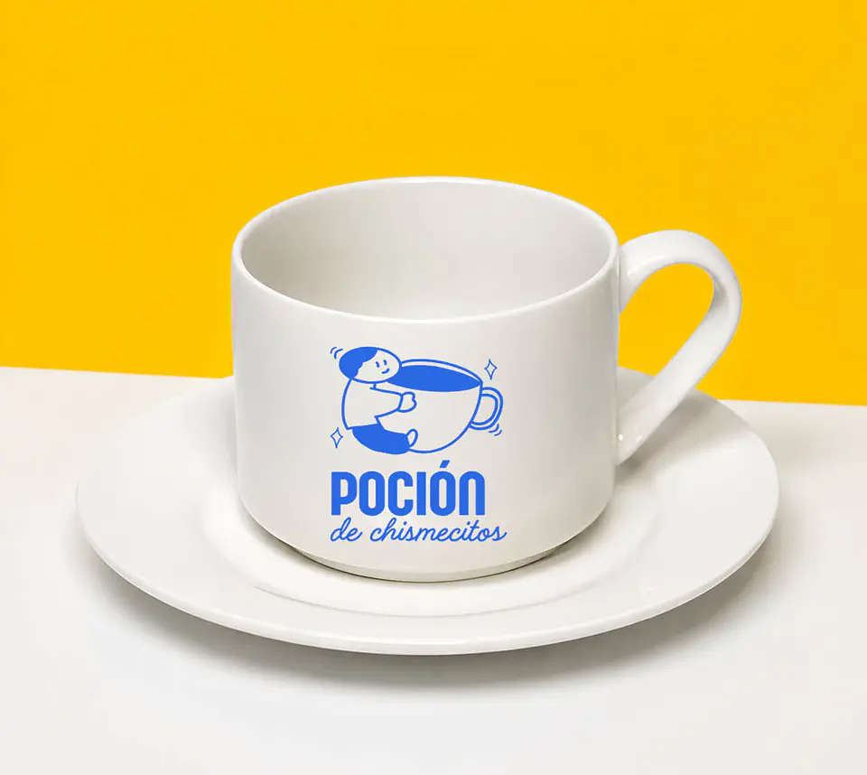 Taza con Platillo  Poción 1