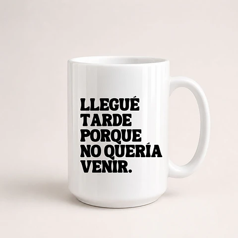 Tazón Llegué Tarde 
