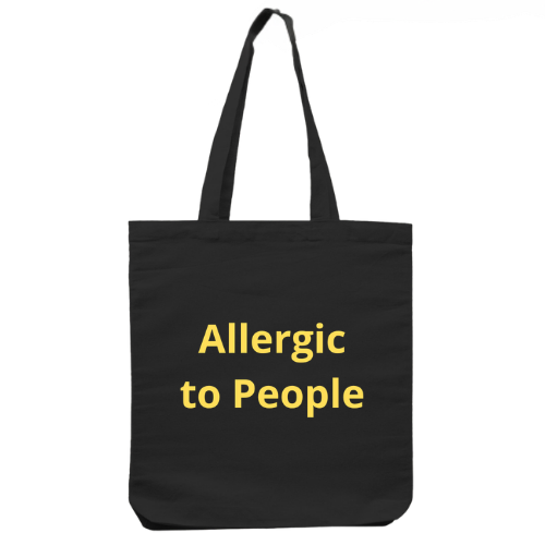 Totebag Allergic to People 1