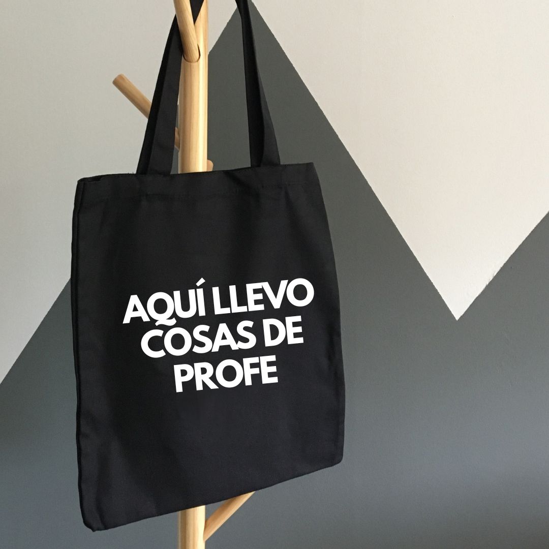 Totebag  Aquí LLevo Cosas de Profe 1