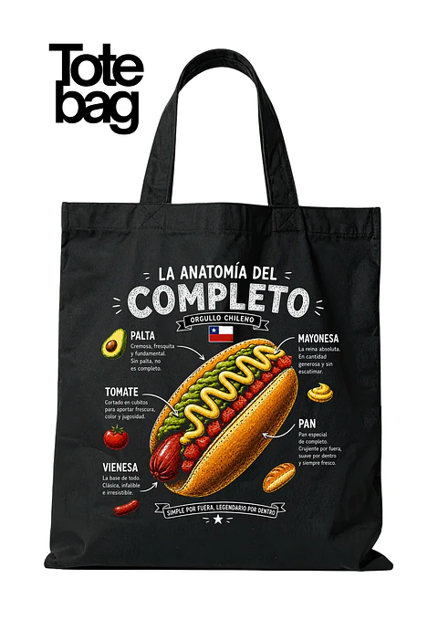 Totebag Anatomía del Completo
