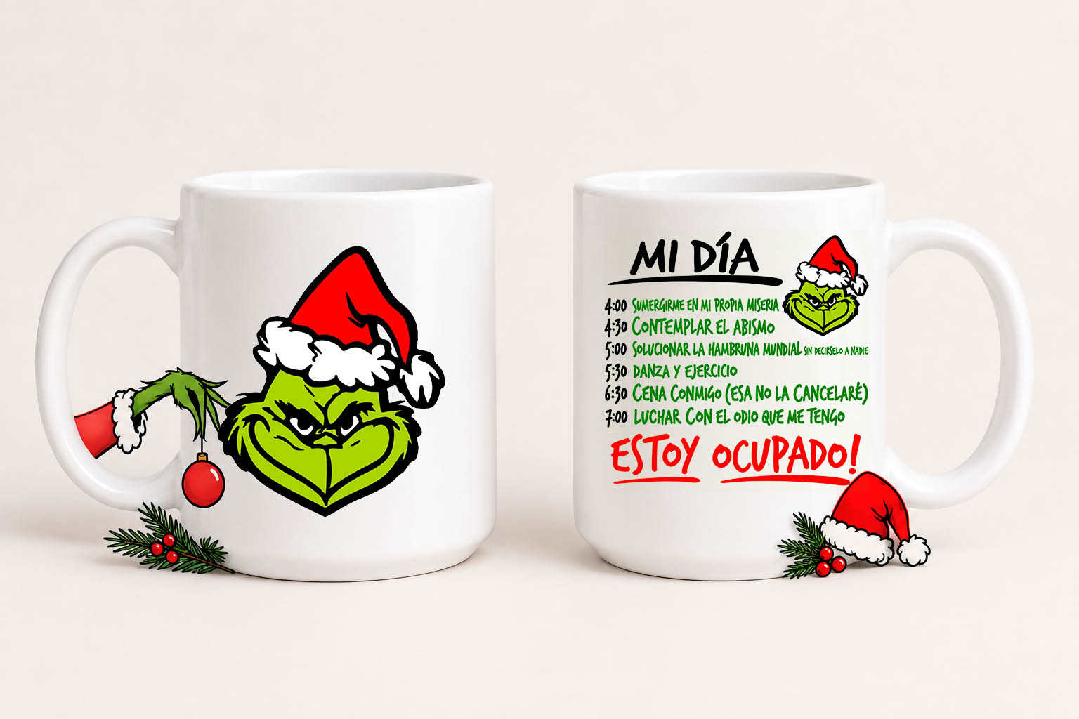 Tazón Grinch Mi Día 1