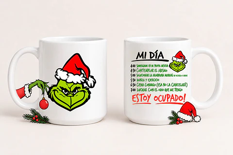 Tazón Grinch Mi Día