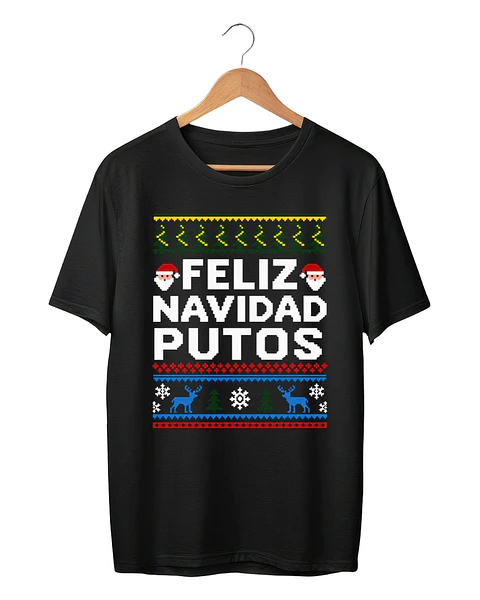 Polera Feliz Navidad Putos