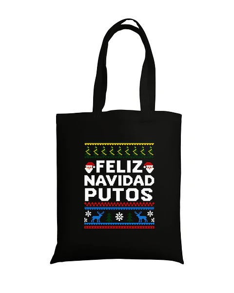 Totebag Feliz Navidad Putos