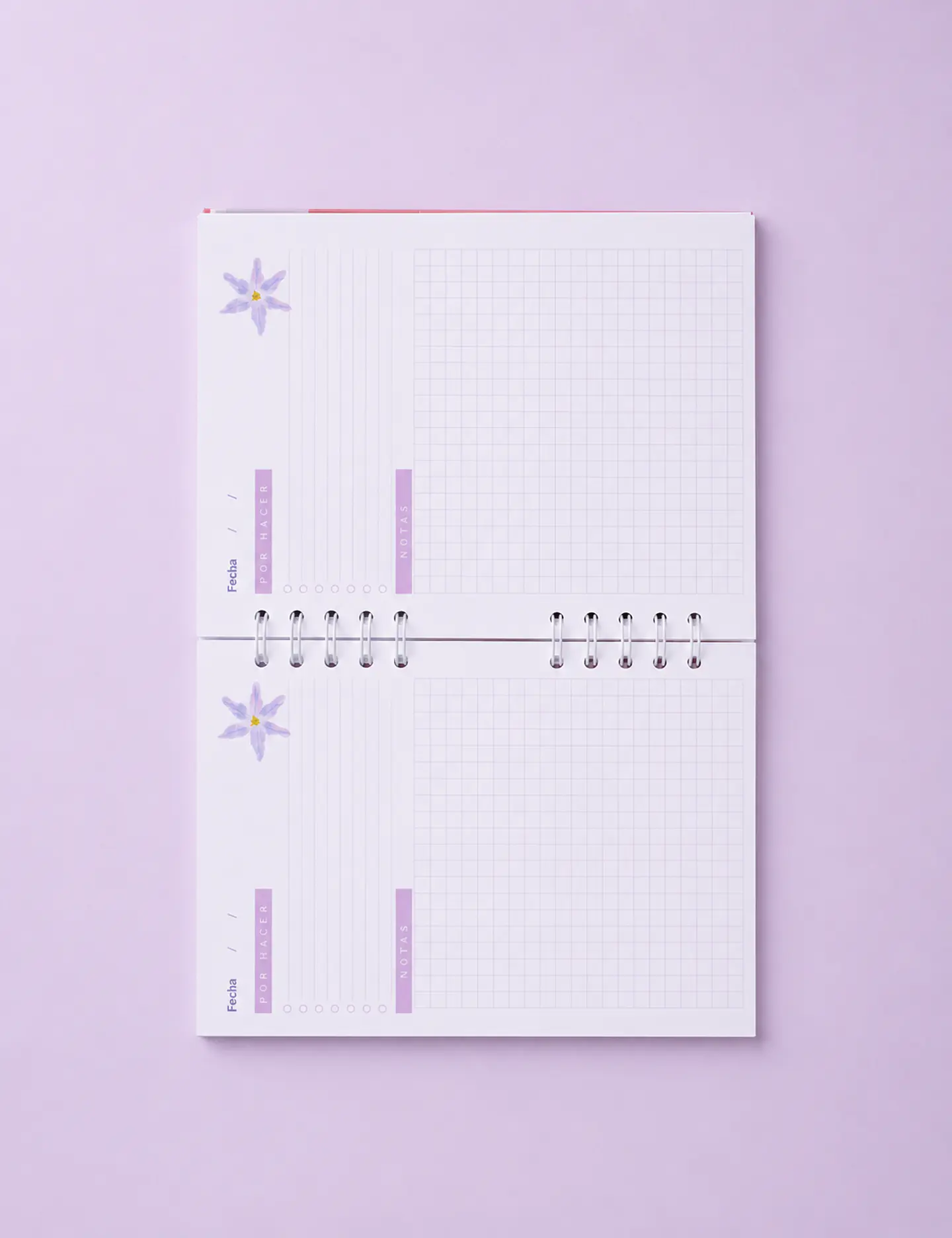 Cuaderno Flor Huilli Naranja 3