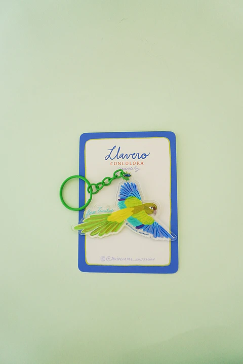 Llavero Loros Verde