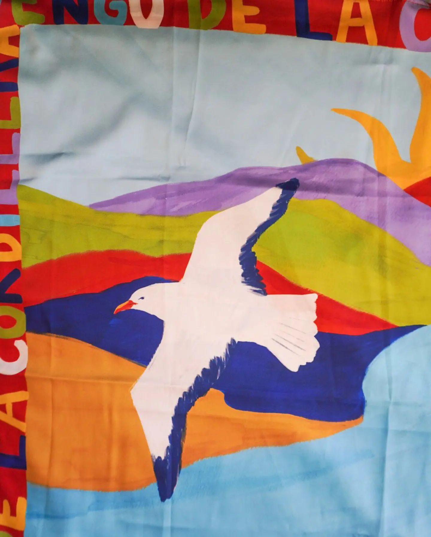 Pañuelo De la Cordillera al Mar 70 x 70 cm. 2