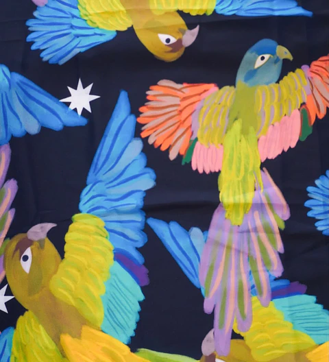 Pañuelo Loro 70 x 70 cm.
