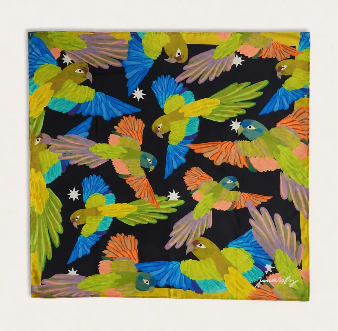 Pañuelo Loro 70 x 70 cm. 3