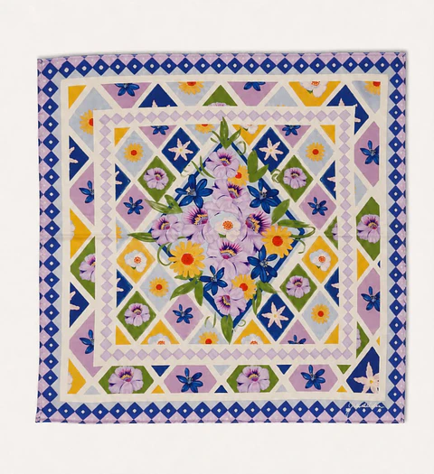 Pañuelo Flores del Desierto 70 x 70 cm.