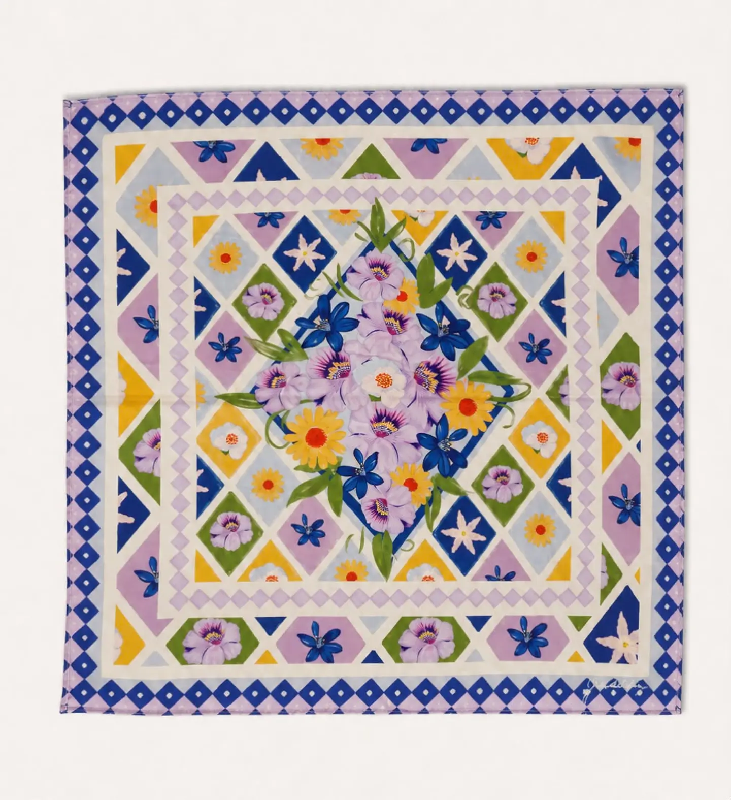 Pañuelo Flores del Desierto 70 x 70 cm. 1