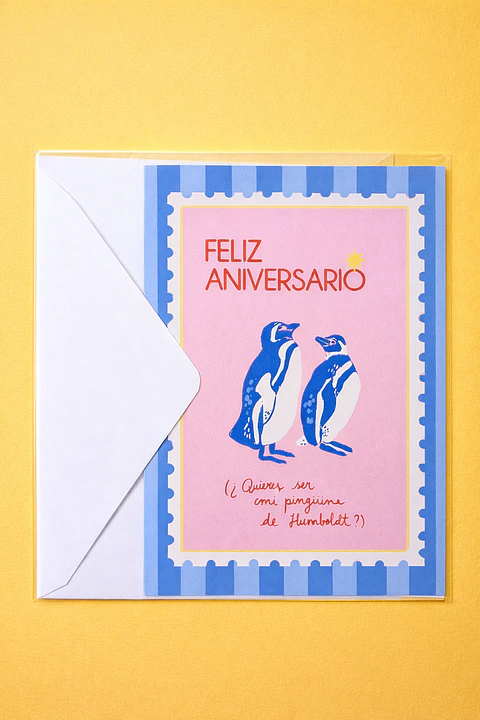 Tarjeta Pingüino Humboldt