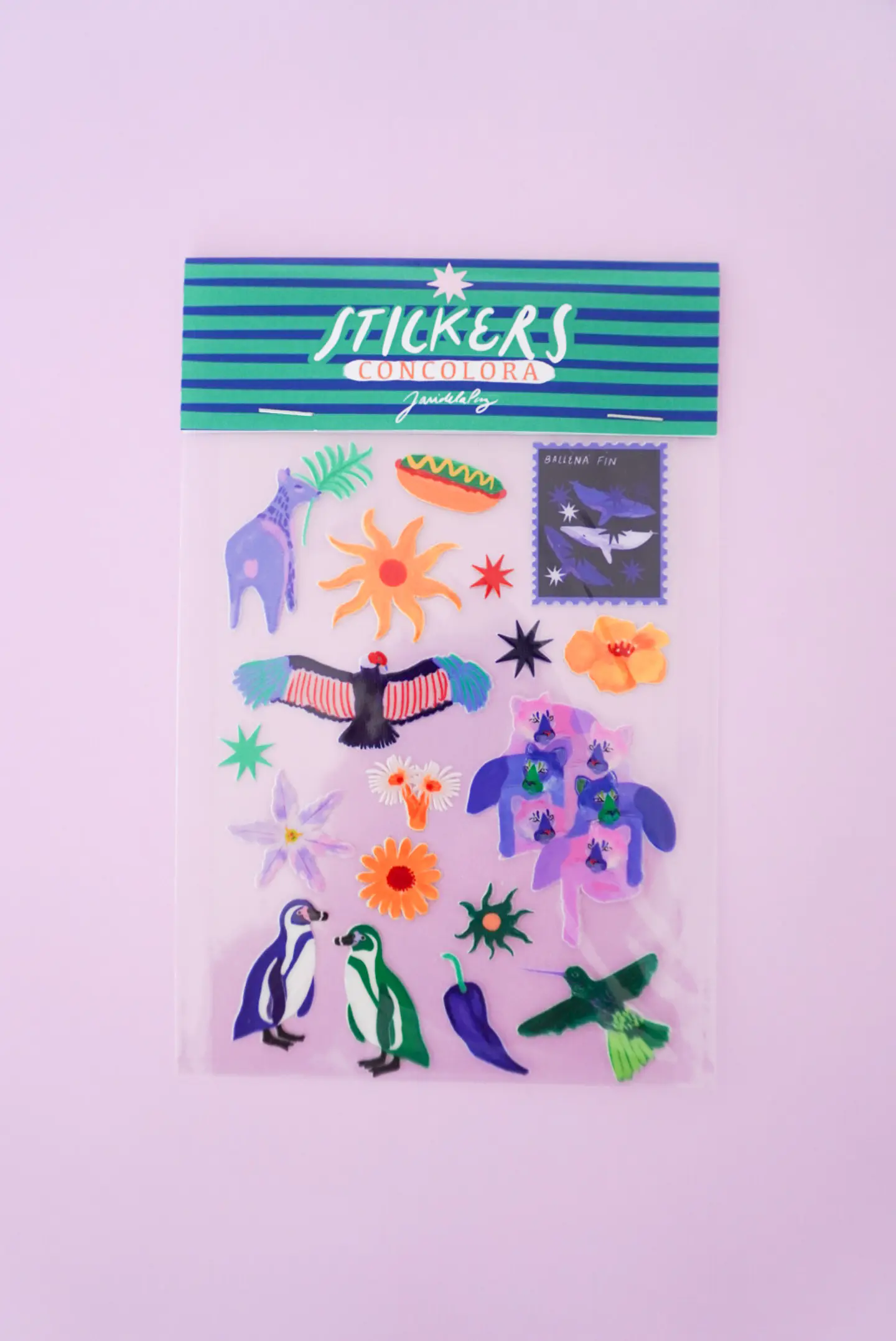 Stickers Transferibles Verde-Azul 3