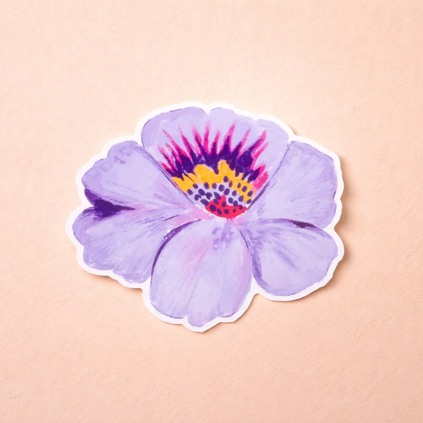 Sticker Flor Morada 1